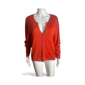 Vintage Knitt Mixx Silk Cotton Cardigan Women's XL Soft Slouchy Knit Sweater
